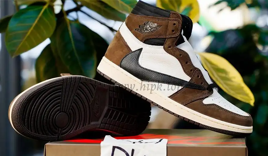 PK5.0 TRAVIS SCOTT X AIR JORDAN I CD4487-100 HIGH OG MOCHA RETAIL MATERIALS RETAIL VERSION