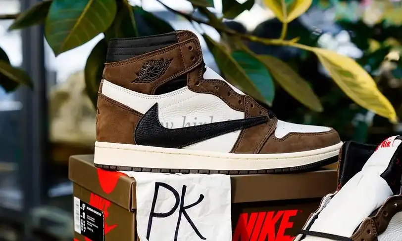 PK5.0 TRAVIS SCOTT X AIR JORDAN I CD4487-100 HIGH OG MOCHA RETAIL MATERIALS RETAIL VERSION