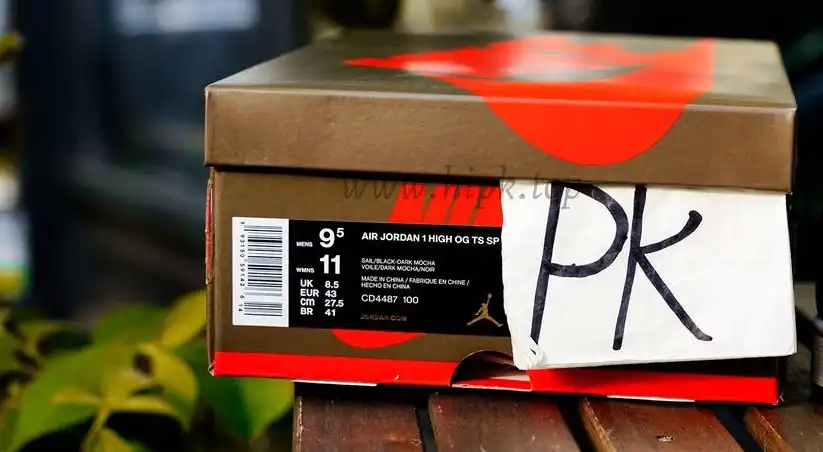 PK5.0 TRAVIS SCOTT X AIR JORDAN I CD4487-100 HIGH OG MOCHA RETAIL MATERIALS RETAIL VERSION