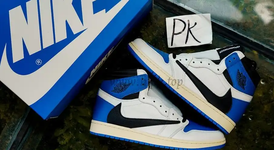 PK5.0 Travis Scott X Fragment X Air Jordan 1 High OG retail materials ready to ship