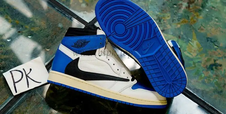 PK5.0 Travis Scott X Fragment X Air Jordan 1 High OG retail materials ready to ship