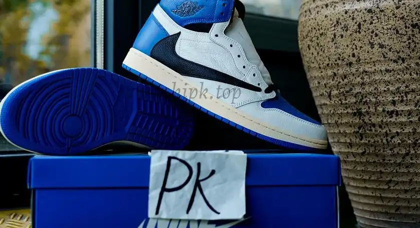 PK5.0 Travis Scott X Fragment X Air Jordan 1 High OG retail materials ready to ship