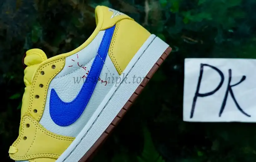 PK5.0 Travis Scott x Air Jordan 1 Low OG Canary retail materials ready to ship