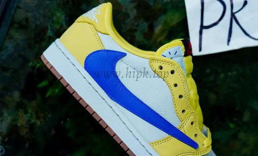 PK5.0 Travis Scott x Air Jordan 1 Low OG Canary retail materials ready to ship