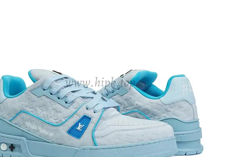 PK god Louis Vuitton by Tyler, the Creator LV Trainer Blue retail materials ready to ship