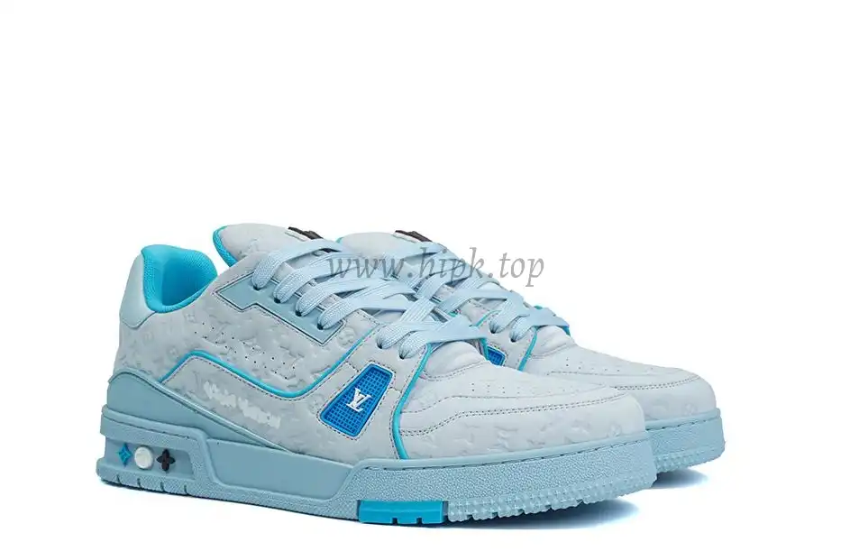 PK god Louis Vuitton by Tyler, the Creator LV Trainer Blue retail materials ready to ship