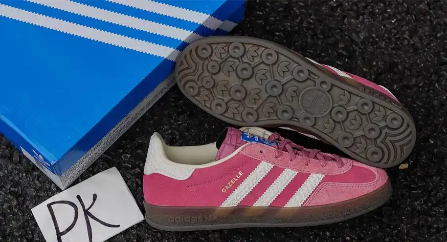 PK GOD ADIDAS GAZELLE INDOOR PINK CLOUD WHITE RETAIL MATERIALS READY TO SHIP