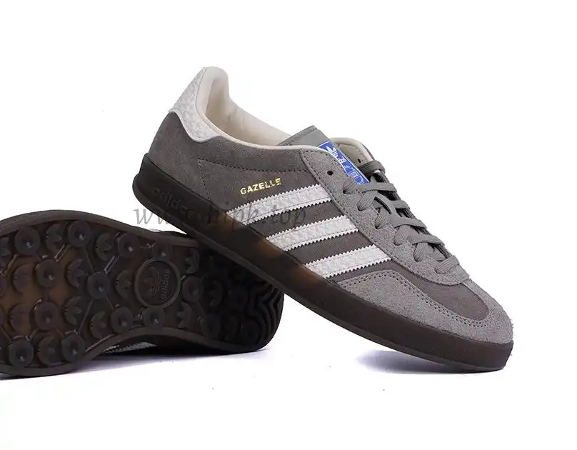 PK GOD Adidas Gazelle Indoor Grey White RETAIL MATERIALS READY TO SHIP