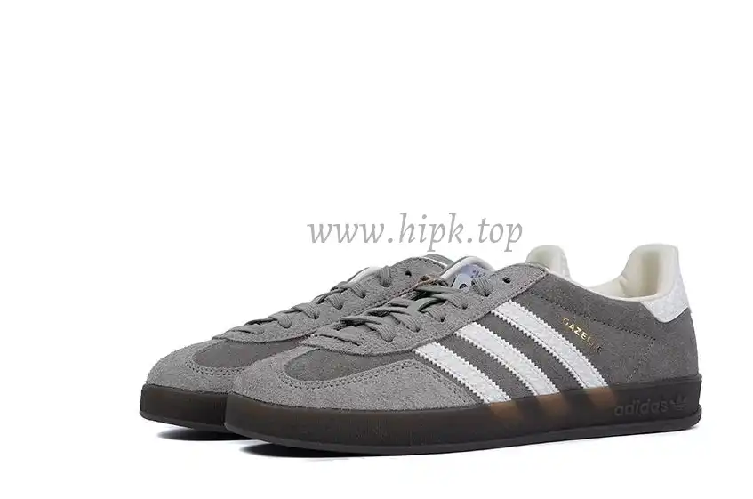 PK GOD Adidas Gazelle Indoor Grey White RETAIL MATERIALS READY TO SHIP