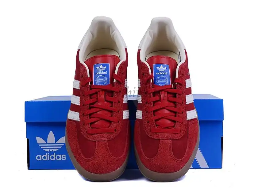 PK GOD Adidas Gazelle Indoor Red White RETAIL MATERIALS READY TO SHIP