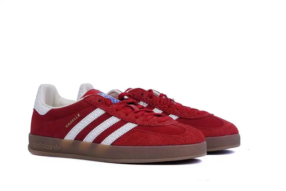 PK GOD Adidas Gazelle Indoor Red White RETAIL MATERIALS READY TO SHIP