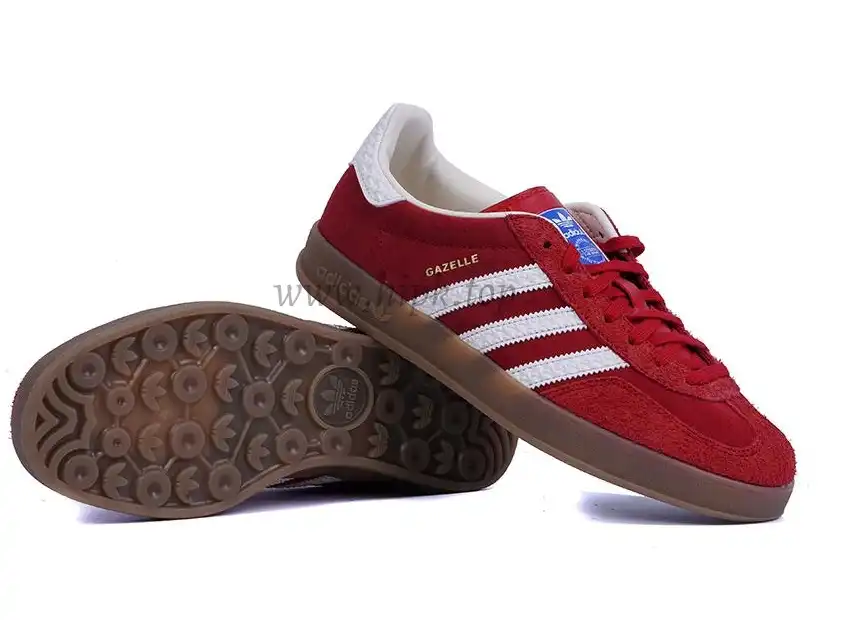 PK GOD Adidas Gazelle Indoor Red White RETAIL MATERIALS READY TO SHIP