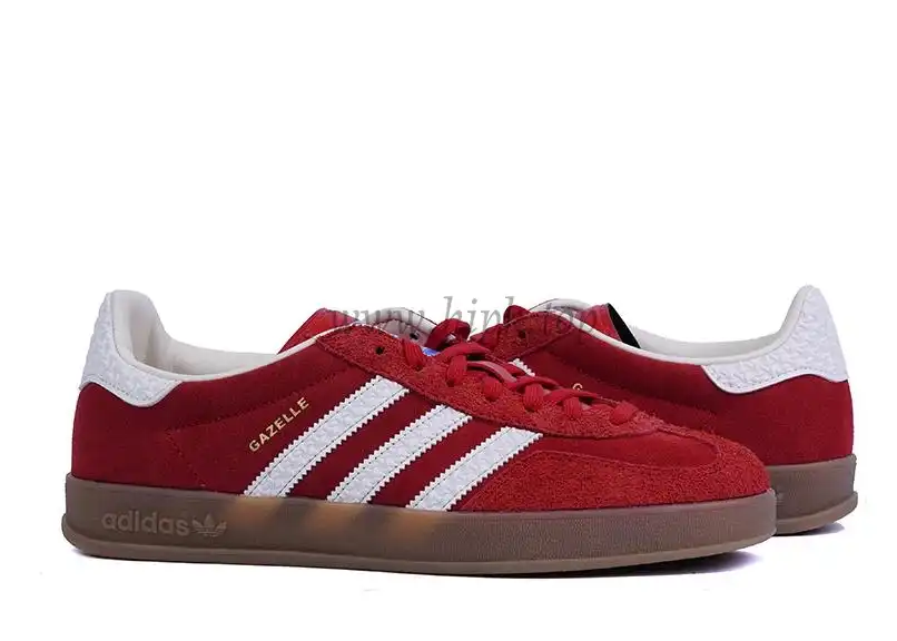 PK GOD Adidas Gazelle Indoor Red White RETAIL MATERIALS READY TO SHIP