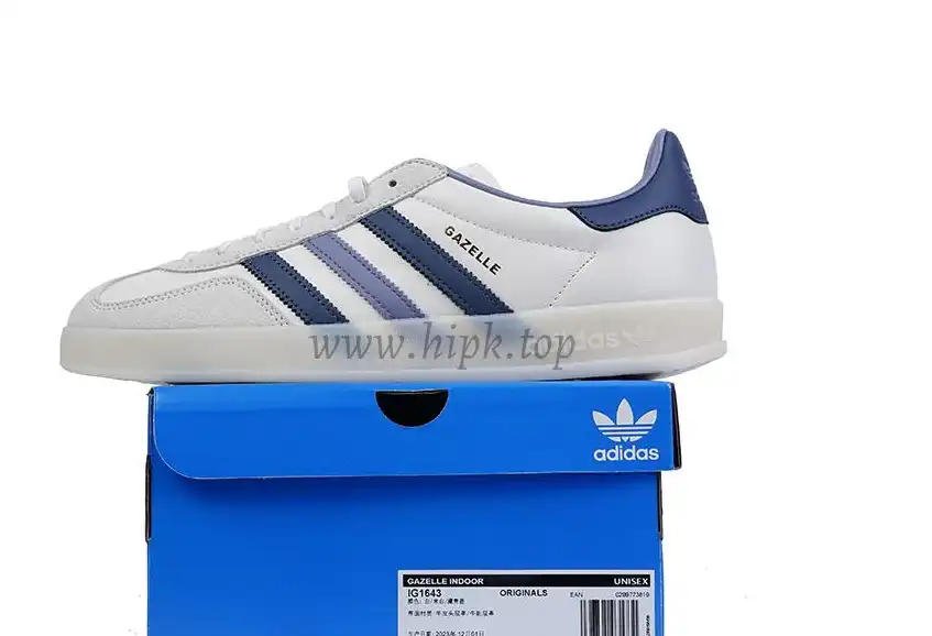 PK GOD Adidas Gazelle Indoor White RETAIL MATERIALS READY TO SHIP