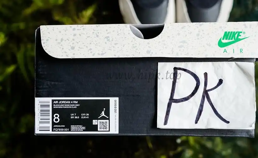 PK God Air Jordan 4 RM Black Light Bone RETAIL MATERIALS READY TO SHIP