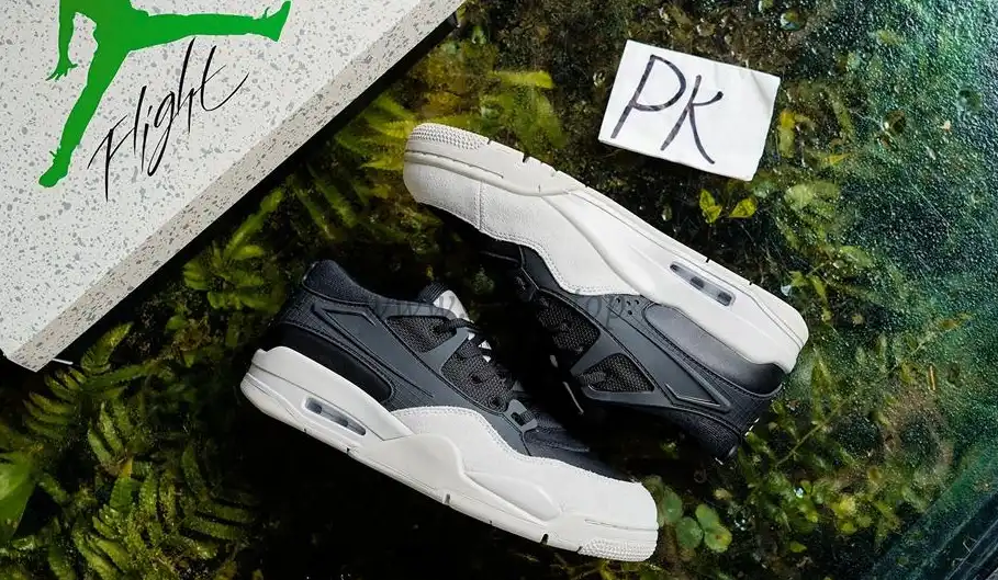 PK God Air Jordan 4 RM Black Light Bone RETAIL MATERIALS READY TO SHIP