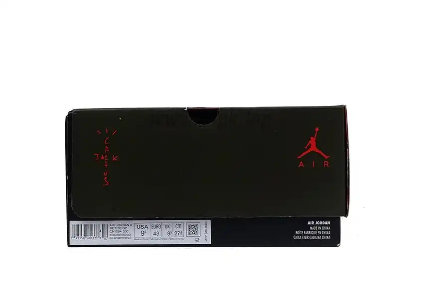 PK GOD Jordan 6 Retro Travis Scott RETAIL MATERIALS READY TO SHIP