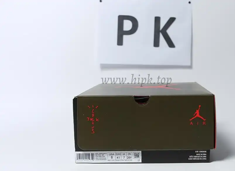 PK GOD Jordan 6 Retro Travis Scott RETAIL MATERIALS READY TO SHIP