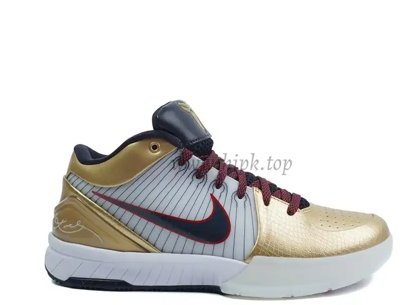 PK God Kobe 4 Protro Metallic Gold and Dark Obsidian RETAIL MATERIALS READY TO SHIP