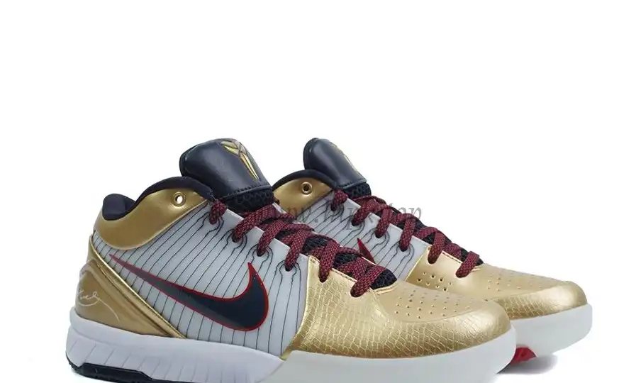 PK God Kobe 4 Protro Metallic Gold and Dark Obsidian RETAIL MATERIALS READY TO SHIP