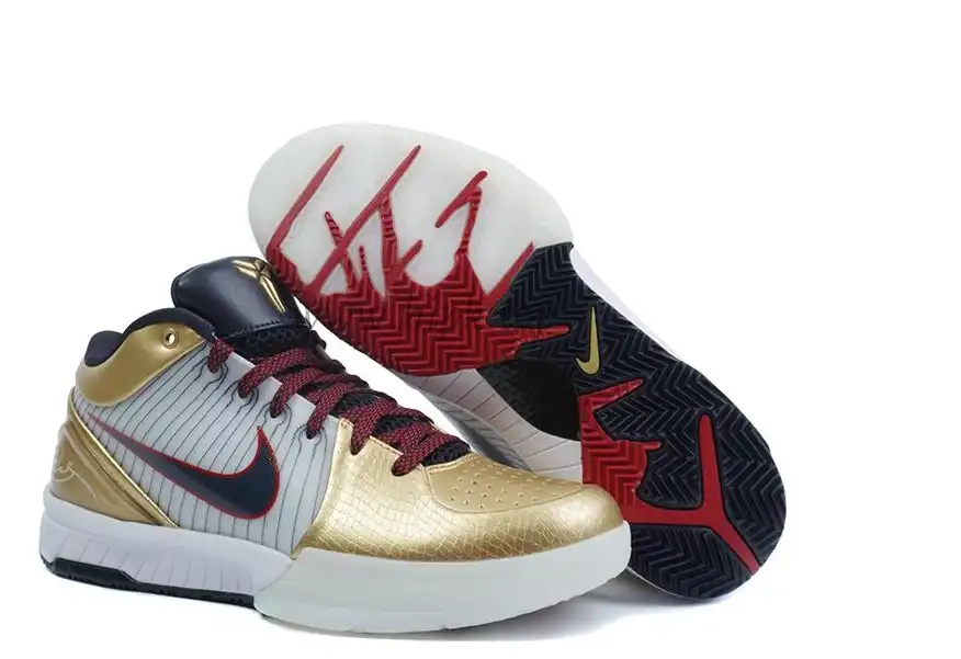 PK God Kobe 4 Protro Metallic Gold and Dark Obsidian RETAIL MATERIALS READY TO SHIP