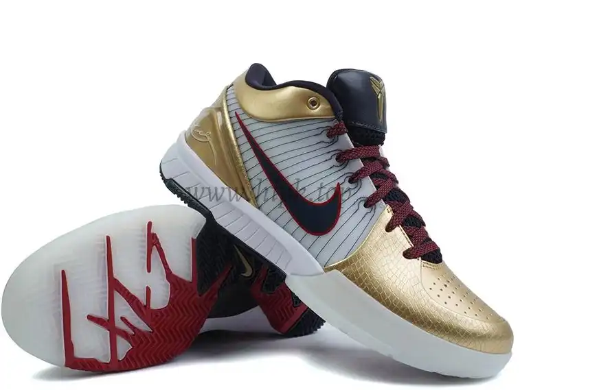 PK God Kobe 4 Protro Metallic Gold and Dark Obsidian RETAIL MATERIALS READY TO SHIP