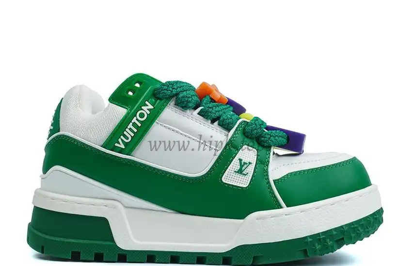 PK God Louis Vuitton Trainer Maxi Green RETAIL MATERIALS READY TO SHIP