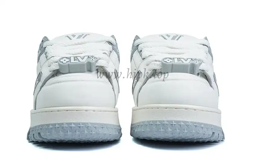 PK God Louis Vuitton Trainer Maxi White Grey RETAIL MATERIALS READY TO SHIP