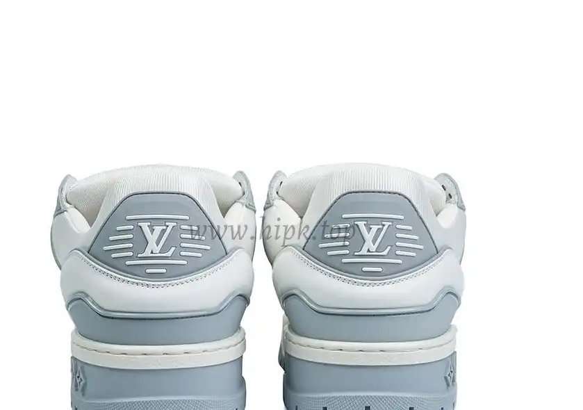 PK God Louis Vuitton Trainer Maxi White Grey RETAIL MATERIALS READY TO SHIP