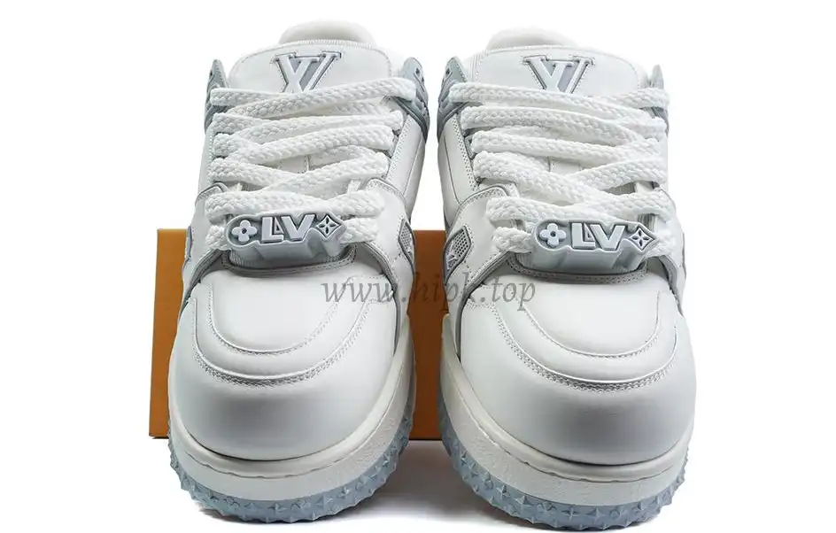 PK God Louis Vuitton Trainer Maxi White Grey RETAIL MATERIALS READY TO SHIP