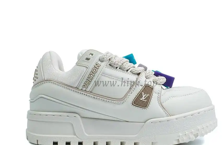 PK God Louis Vuitton Trainer Maxi White RETAIL MATERIALS READY TO SHIP