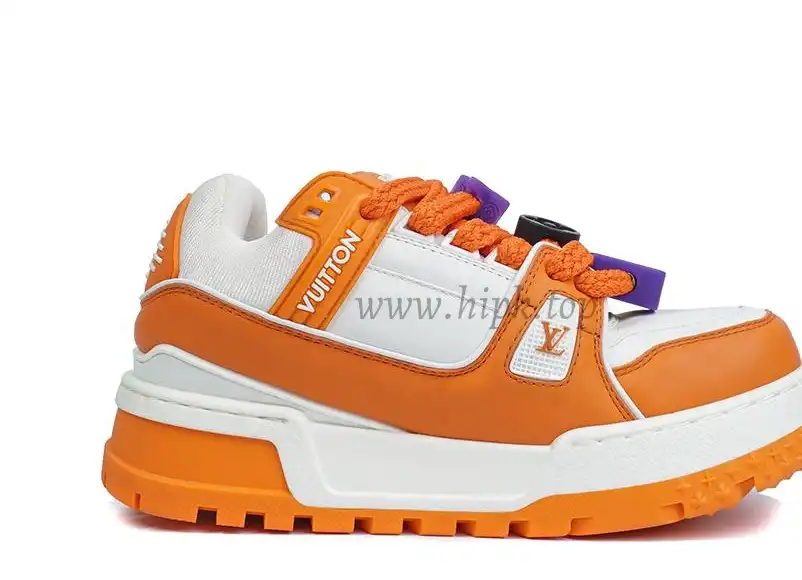 PK God Louis Vuitton Trainer Maxi orange RETAIL MATERIALS READY TO SHIP