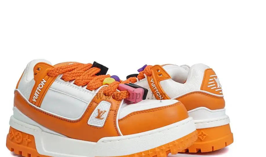 PK God Louis Vuitton Trainer Maxi orange RETAIL MATERIALS READY TO SHIP