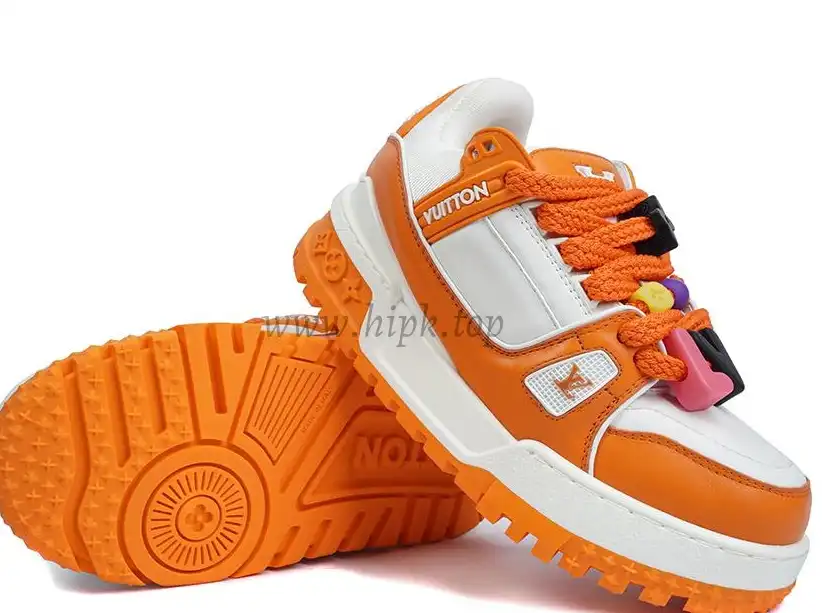 PK God Louis Vuitton Trainer Maxi orange RETAIL MATERIALS READY TO SHIP