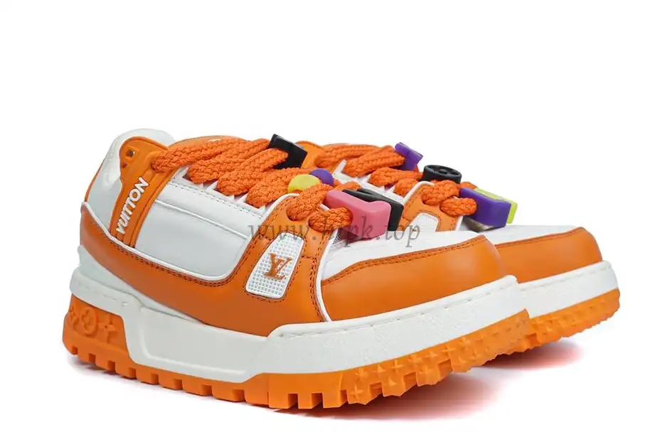 PK God Louis Vuitton Trainer Maxi orange RETAIL MATERIALS READY TO SHIP