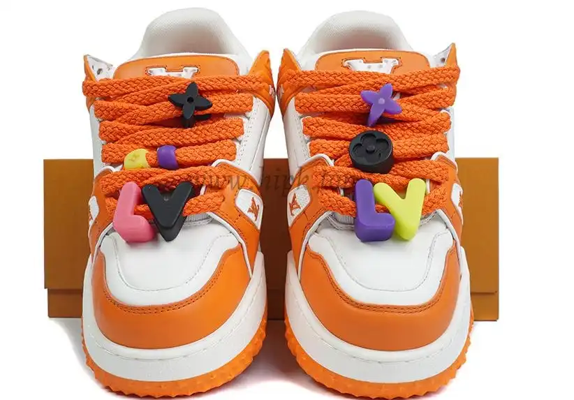 PK God Louis Vuitton Trainer Maxi orange RETAIL MATERIALS READY TO SHIP