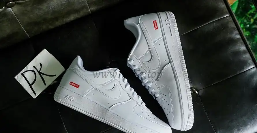 PK God Nike Air Force 1 Low Supreme White RETAIL MATERIALS READY TO SHIP