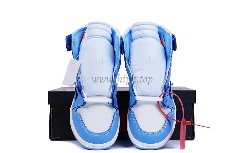 PK GOD X YIFU RETAIL FACTORYOFF WHITE X AIR JORDAN 1 POWDER BLUE UNC RETAIL MATERIALS ready limited