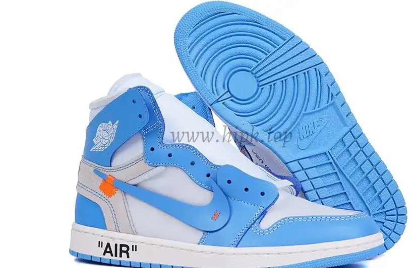 PK GOD X YIFU RETAIL FACTORYOFF WHITE X AIR JORDAN 1 POWDER BLUE UNC RETAIL MATERIALS ready limited