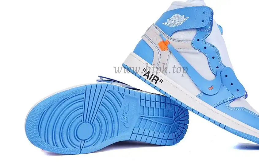 PK GOD X YIFU RETAIL FACTORYOFF WHITE X AIR JORDAN 1 POWDER BLUE UNC RETAIL MATERIALS ready limited