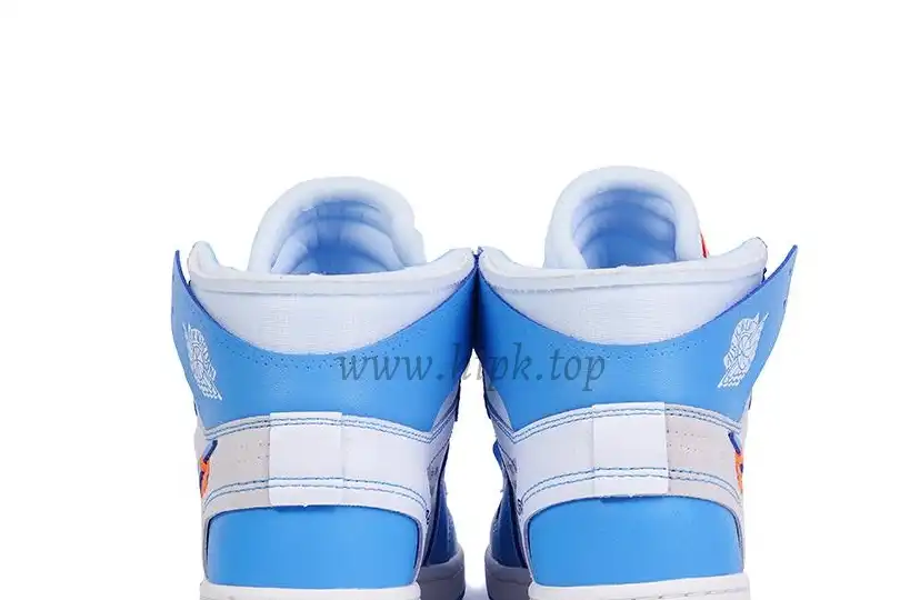 PK GOD X YIFU RETAIL FACTORYOFF WHITE X AIR JORDAN 1 POWDER BLUE UNC RETAIL MATERIALS ready limited