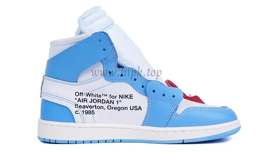 PK GOD X YIFU RETAIL FACTORYOFF WHITE X AIR JORDAN 1 POWDER BLUE UNC RETAIL MATERIALS ready limited