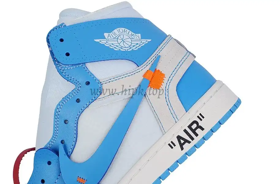 PK GOD X YIFU RETAIL FACTORYOFF WHITE X AIR JORDAN 1 POWDER BLUE UNC RETAIL MATERIALS ready limited