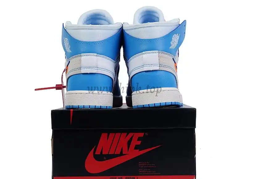 PK GOD X YIFU RETAIL FACTORYOFF WHITE X AIR JORDAN 1 POWDER BLUE UNC RETAIL MATERIALS ready limited