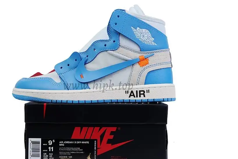 PK GOD X YIFU RETAIL FACTORYOFF WHITE X AIR JORDAN 1 POWDER BLUE UNC RETAIL MATERIALS ready limited