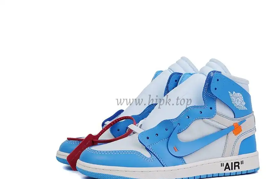 PK GOD X YIFU RETAIL FACTORYOFF WHITE X AIR JORDAN 1 POWDER BLUE UNC RETAIL MATERIALS ready limited