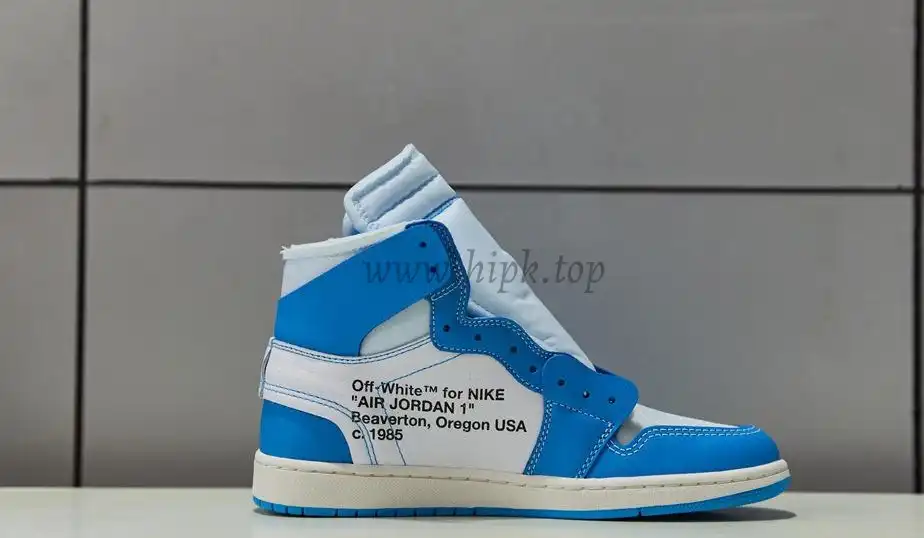 PK GOD X YIFU RETAIL FACTORYOFF WHITE X AIR JORDAN 1 POWDER BLUE UNC RETAIL MATERIALS ready limited