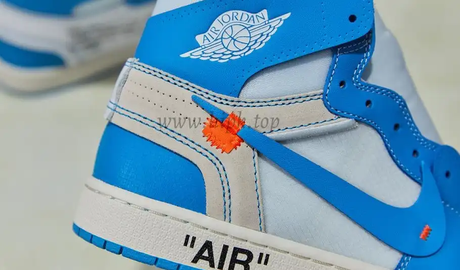 PK GOD X YIFU RETAIL FACTORYOFF WHITE X AIR JORDAN 1 POWDER BLUE UNC RETAIL MATERIALS ready limited