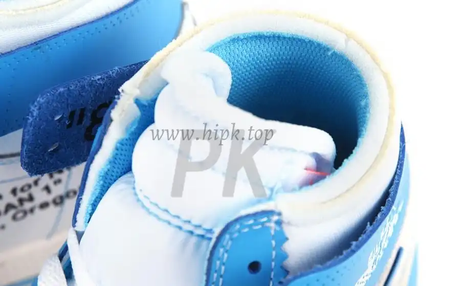 PK GOD X YIFU RETAIL FACTORYOFF WHITE X AIR JORDAN 1 POWDER BLUE UNC RETAIL MATERIALS ready limited