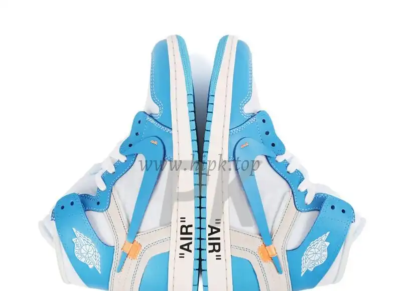 PK GOD X YIFU RETAIL FACTORYOFF WHITE X AIR JORDAN 1 POWDER BLUE UNC RETAIL MATERIALS ready limited